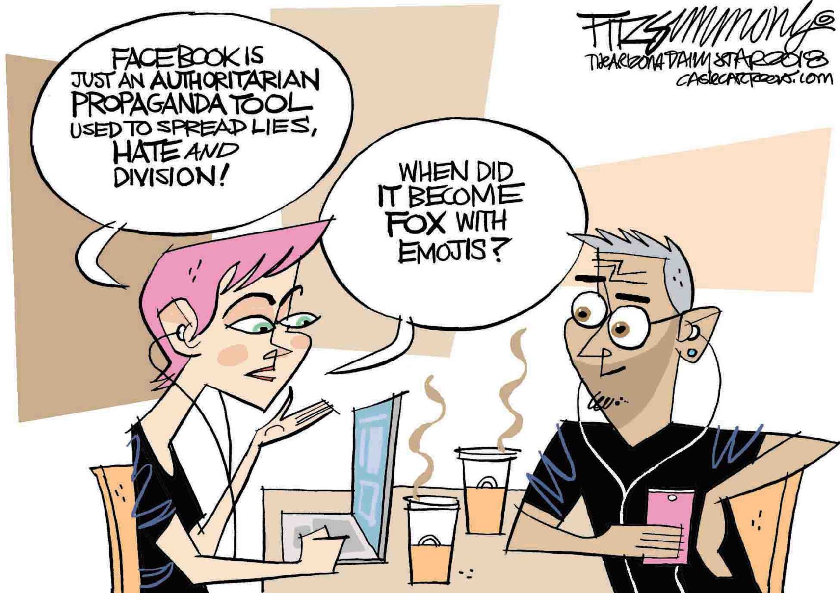 Daily Fitz Cartoon: Facebook